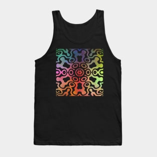 Multicolour Abstract Mandala Art Tank Top